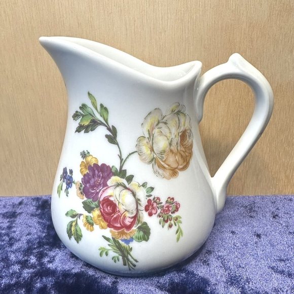 B & C Limoges France Porcelain L. Bernardaud & Co Floral and Butterfly Creamer - Picture 1 of 7